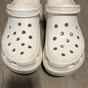 Women white croc bae crocs